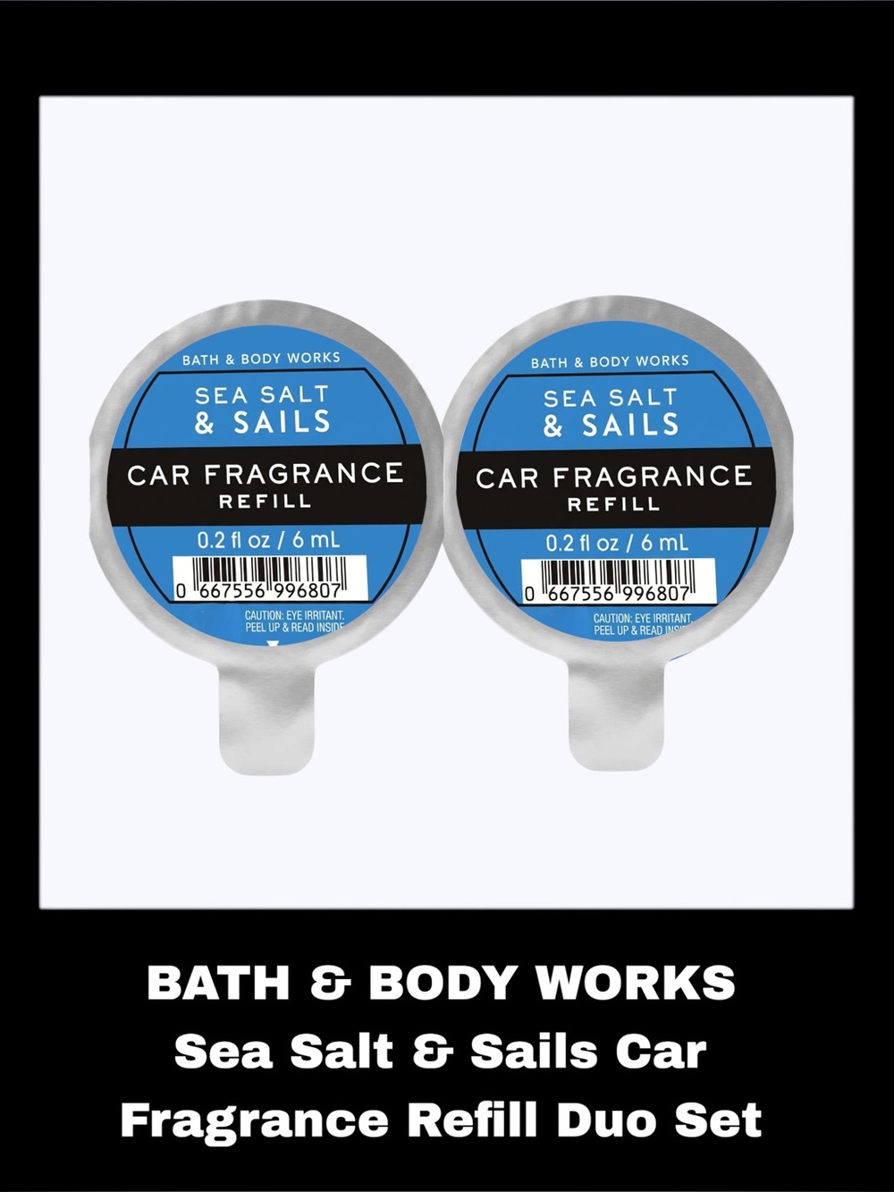 BATH & BODY WORKS Sea Salt & Sails Car Fragrance Refill Duo Set
